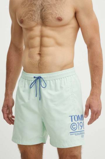Купальные шорты Tommy Jeans цвет зелёный UM0UM03145 Купальные шорты Tommy Jeans цвет зелёный UM0UM03145