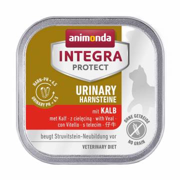 Влажный корм для кошек Animonda Integra Protect Urinary Struvit With Veal при мочекаменной болезни, с телятиной, 100 г Влажный корм для кошек Animonda Integra Protect Urinary Struvit With Veal при мочекаменной болезни, с телятиной, 100 г