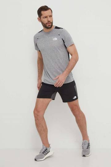 Спортивная футболка The North Face Mountain Athletics Lab цвет серый узорный NF0A87CGRID1 Спортивная футболка The North Face Mountain Athletics Lab цвет серый узорный NF0A87CGRID1