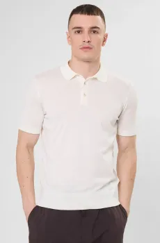 Мужское белое шелковое поло Белый S BOSS 50555196;118