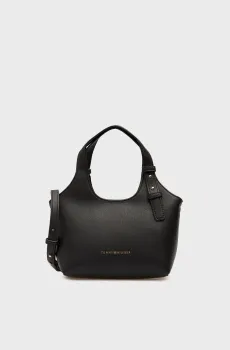 Женская черная сумка LOGO MINI TOTE Черный ONESIZE Tommy Hilfiger AW0AW18281