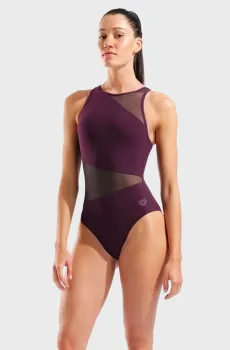Женский бордовый купальник MESH ANGLE Бордовый 40 Arena 010191-400
