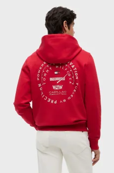 Мужское красное худи TH x Cadillac Formula 1® Team Красный L Tommy Hilfiger MN0MN00099