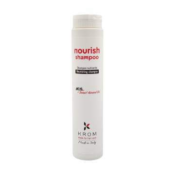 Питательный шампунь для волос Krom Nourish Shampoo с экстрактом сладкого миндаля, 250 мл Питательный шампунь для волос Krom Nourish Shampoo с экстрактом сладкого миндаля, 250 мл