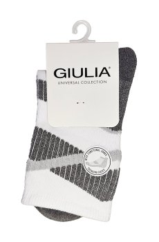 Носки универсальные Giulia US3 Work Trekking, высокие, белые, размер 36-39