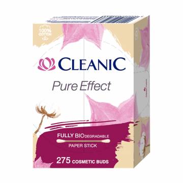 Ватные палочки Cleanic Pure Effect Cotton Buds в коробке, 275 шт Ватные палочки Cleanic Pure Effect Cotton Buds в коробке, 275 шт