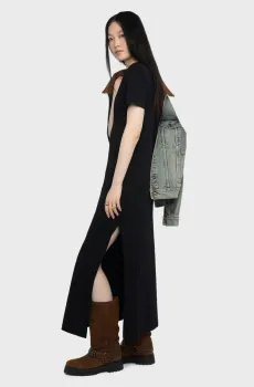 Женское черное платье Raja Черный S ZADIG&VOLTAIRE JWDR01133_BLACK