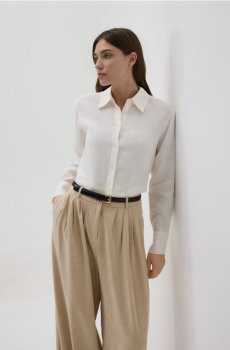 Reserved - Штани balloon з ременем - бежевий - 101JL-08X