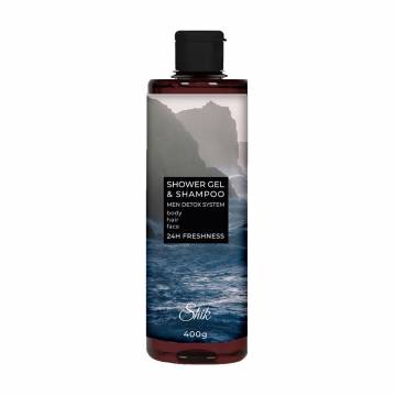 Мужской гель-шампунь для душа и волос Shik Men Detox System Shower Gel & Shampoo, 400 г Мужской гель-шампунь для душа и волос Shik Men Detox System Shower Gel & Shampoo, 400 г
