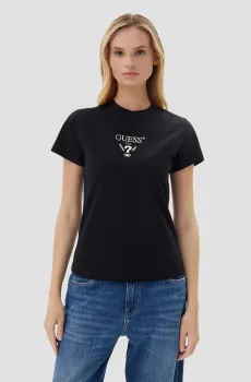 Женская черная футболка Черный M Guess V4YI21.KCDH1;FJ8N