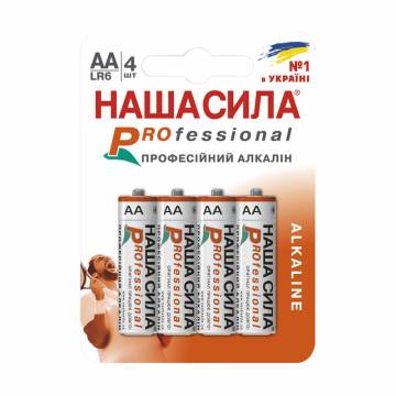 Батарейки НАША СИЛА Professional LR6, 4 шт Батарейки НАША СИЛА Professional LR6, 4 шт