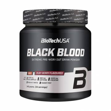 Предтренировочный комплекс BioTech USA Black Blood NOX+ Красные ягоды, в порошке, 340 г Предтренировочный комплекс BioTech USA Black Blood NOX+ Красные ягоды, в порошке, 340 г