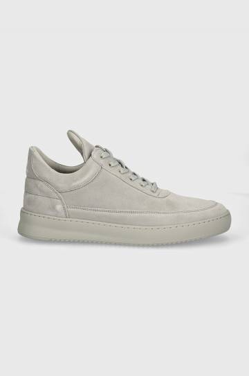 Замшевые кроссовки Filling Pieces Low Top Suede All Grey цвет серый 10122791783