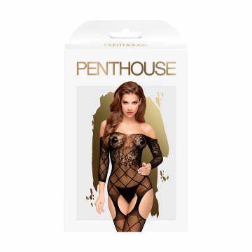 Бодистокинг Penthouse Top-Notch с рукавами, черный, размер S-L Бодистокинг Penthouse Top-Notch с рукавами, черный, размер S-L