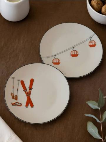 Тарілка 2 pack - різнобарвний