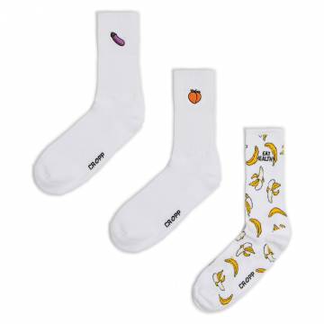 Cropp - 3 пачка шкарпеток - білий Cropp - 3 пачка шкарпеток - білий