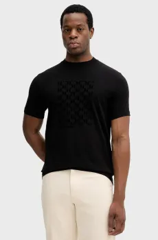 Мужская черная футболка Черный L Karl Lagerfeld 561221.755040;990
