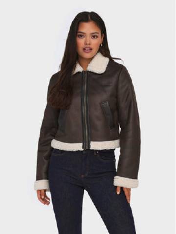 ONLY Куртка зі штучної шкіри Betty 15324138 Коричневий Regular Fit ONLY Куртка зі штучної шкіри Betty 15324138 Коричневий Regular Fit