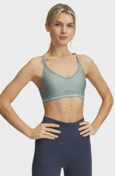 Женский мятный топ UA Crossback Low Bra Ментоловый L Under Armour 1386424-348