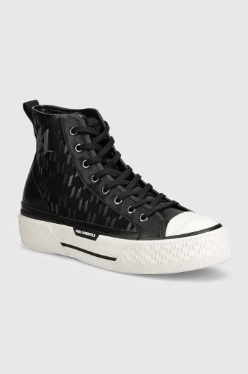 Кеды Karl Lagerfeld KAMPUS MAX мужские цвет чёрный KL50454 Кеды Karl Lagerfeld KAMPUS MAX мужские цвет чёрный KL50454