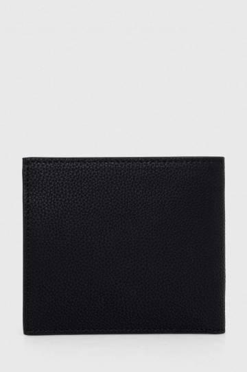 Кожаный кошелек Armani Exchange мужской цвет чёрный Кожаный кошелек Armani Exchange мужской цвет чёрный