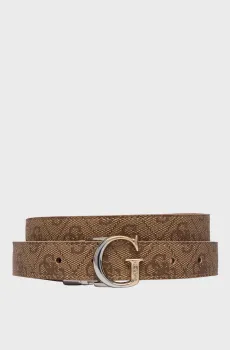 Женский бежевый двусторонний ремень Бежевый M Guess BW9325.P6115;LTL