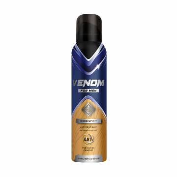 Дезодарант-антиперспирант Venom For Men Wood Spirit 48h мужской, 150 мл Дезодарант-антиперспирант Venom For Men Wood Spirit 48h мужской, 150 мл