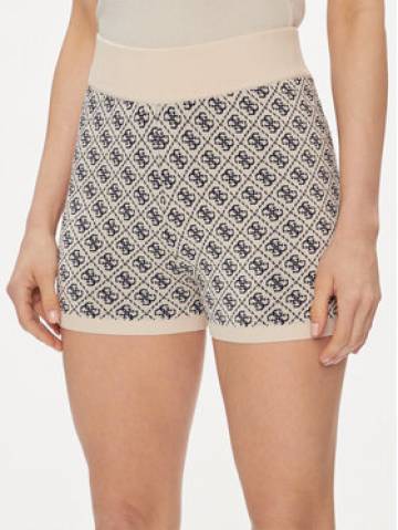 Guess Шорти з тканини W4GZ32 Z37K0 Бежевий Slim Fit Guess Шорти з тканини W4GZ32 Z37K0 Бежевий Slim Fit