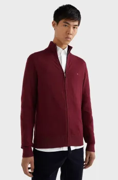 Мужской бордовый кардиган Бордовый S Tommy Hilfiger MW0MW28050