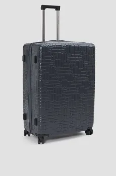 Темно-серый чемодан 54 см Серый S Baldinini T4BS01GLOS;GREY