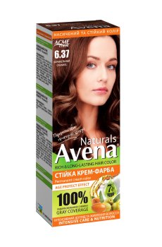 Уценка! Стойкая крем-краска для волос Acme Color Avena Naturals Permanent Cream Color 6.37 Карамельный, 115 мл