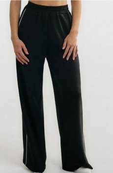 Широкі спортивні штани - чорний