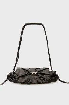Женская черная кожаная сумка SCRUNCH-D Черный ONESIZE Diesel X10331 P1003