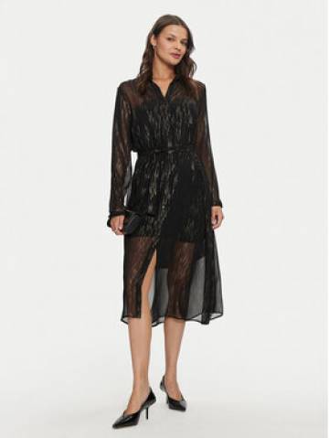 Armani Exchange Сукня-сорочка 6DYA44 YN2VZ 42AP Чорний Regular Fit Armani Exchange Сукня-сорочка 6DYA44 YN2VZ 42AP Чорний Regular Fit
