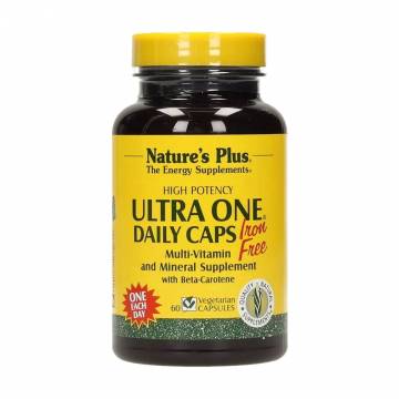 Мультивитамины NaturesPlus Ultra One без железа, 60 гелевых капсул Мультивитамины NaturesPlus Ultra One без железа, 60 гелевых капсул