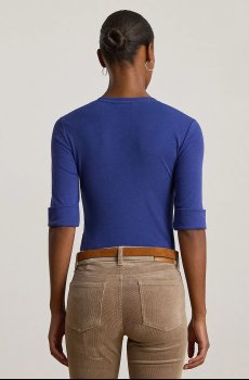 Хлопковая футболка Lauren Ralph Lauren