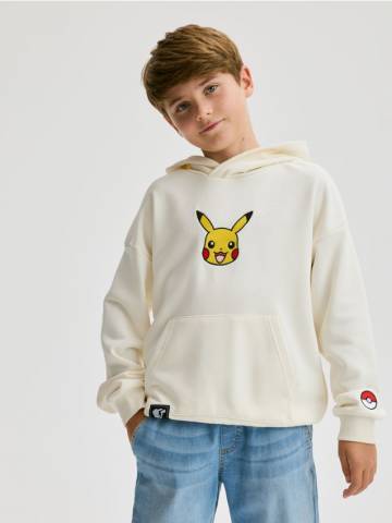 Reserved - Худи с принтом Pokémon - кремовий - 928FJ-01X Reserved - Худи с принтом Pokémon - кремовий - 928FJ-01X