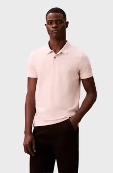 Мужское пудровое поло SLIM REFINED Розовый L Calvin Klein LV04LC254G