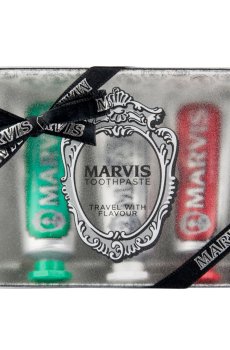 Подарочный набор зубных паст Marvis Travel with Flavour Ассорти, 3*25 мл