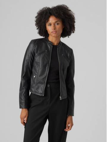 Vero Moda Куртка зі штучної шкіри Favodona 10288555 Чорний Regular Fit Vero Moda Куртка зі штучної шкіри Favodona 10288555 Чорний Regular Fit