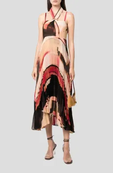 Женский бежевый сарафан с узором Бежевый 8 DKNY P3EBVSA2