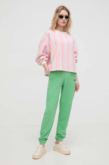 Спортивные штаны American Vintage цвет зелёный меланж Спортивные штаны American Vintage цвет зелёный меланж