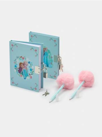 Набір щоденників з ручками Frozen - light blue Набір щоденників з ручками Frozen - light blue