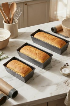 Набір форм для випікання з вуглецевої сталі 3 pack - темно-сірий
