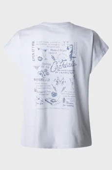 Женская белая футболка VIRGINIA Белый S Pepe Jeans PL506055