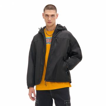 Cropp - Чорна куртка з капюшоном - чорний Cropp - Чорна куртка з капюшоном - чорний