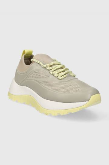 Кроссовки Calvin Klein RUNNER LACE UP CAGING цвет серый HW0HW01900 Кроссовки Calvin Klein RUNNER LACE UP CAGING цвет серый HW0HW01900