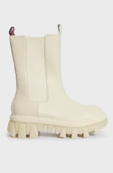 Женские белые кожаные челси TJW TRANSLUCENT CHUNKY BOOT Белый 37 Tommy Jeans EN0EN02196