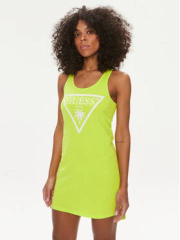 Guess Пляжна сукня E3GP03 JA914 Зелений Regular Fit Guess Пляжна сукня E3GP03 JA914 Зелений Regular Fit