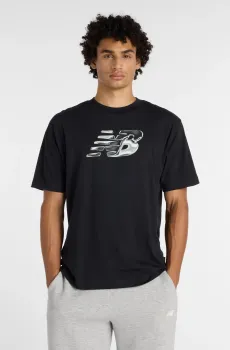 Мужская черная футболка Future Tech Черный M New Balance MT6151O4BK